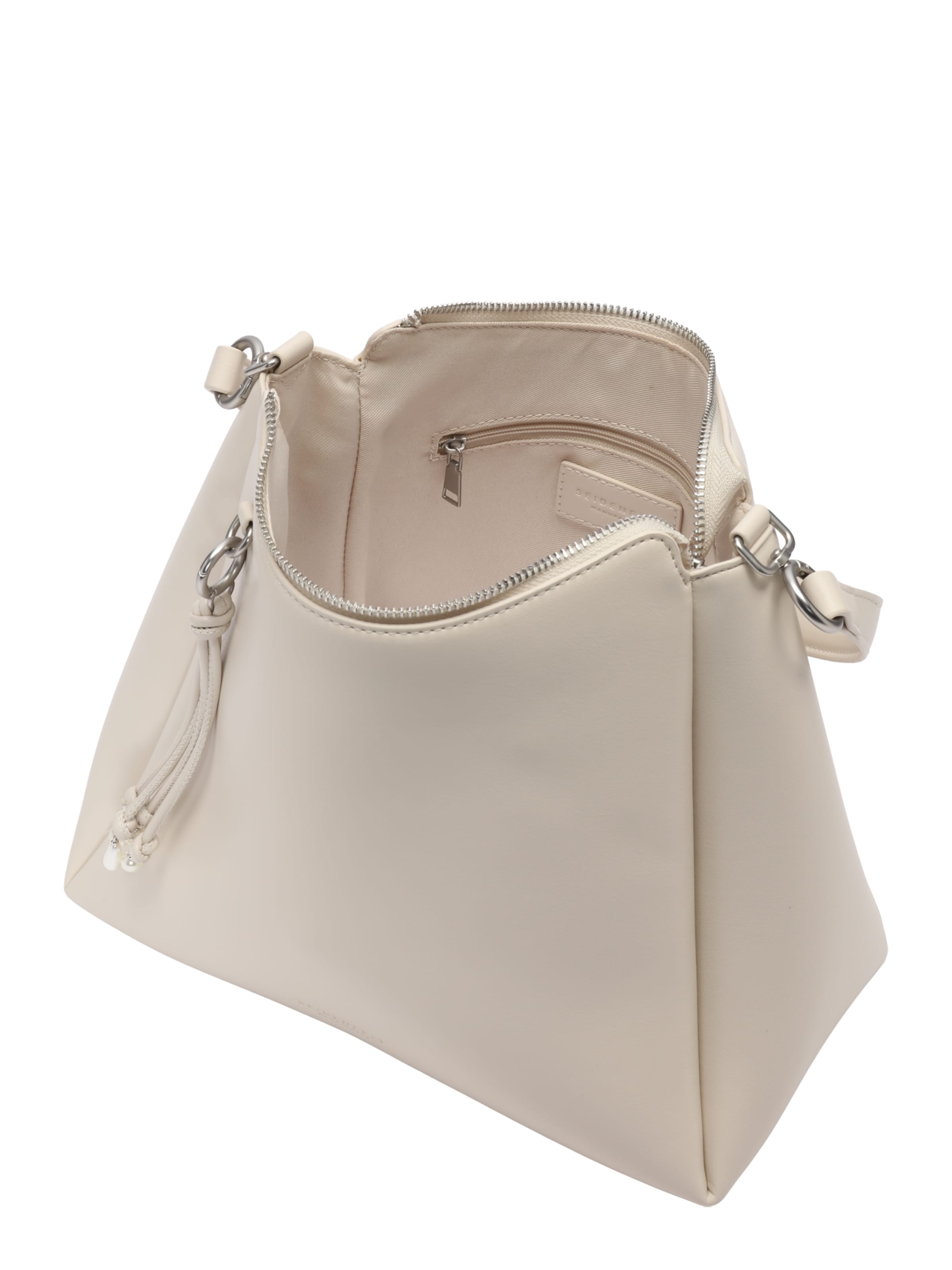 Seidenfelt Schultertasche 'Sandve' in Beige