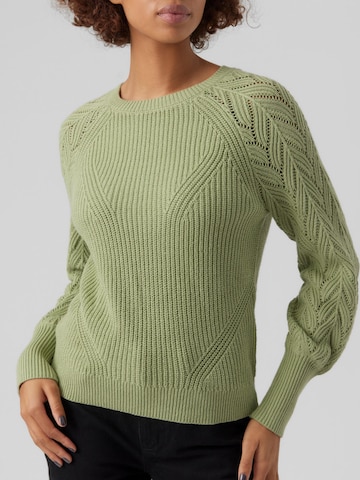 VERO MODA Sweater 'Nicola' in Green