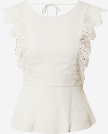 ABOUT YOU T-shirt 'Pearl' i vit: framsida