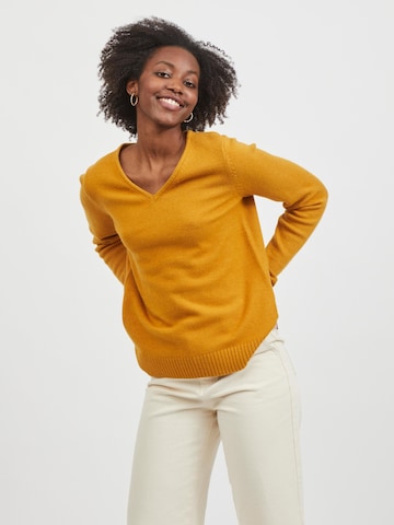 VILA Пуловер 'Ril' в жълто: отпред