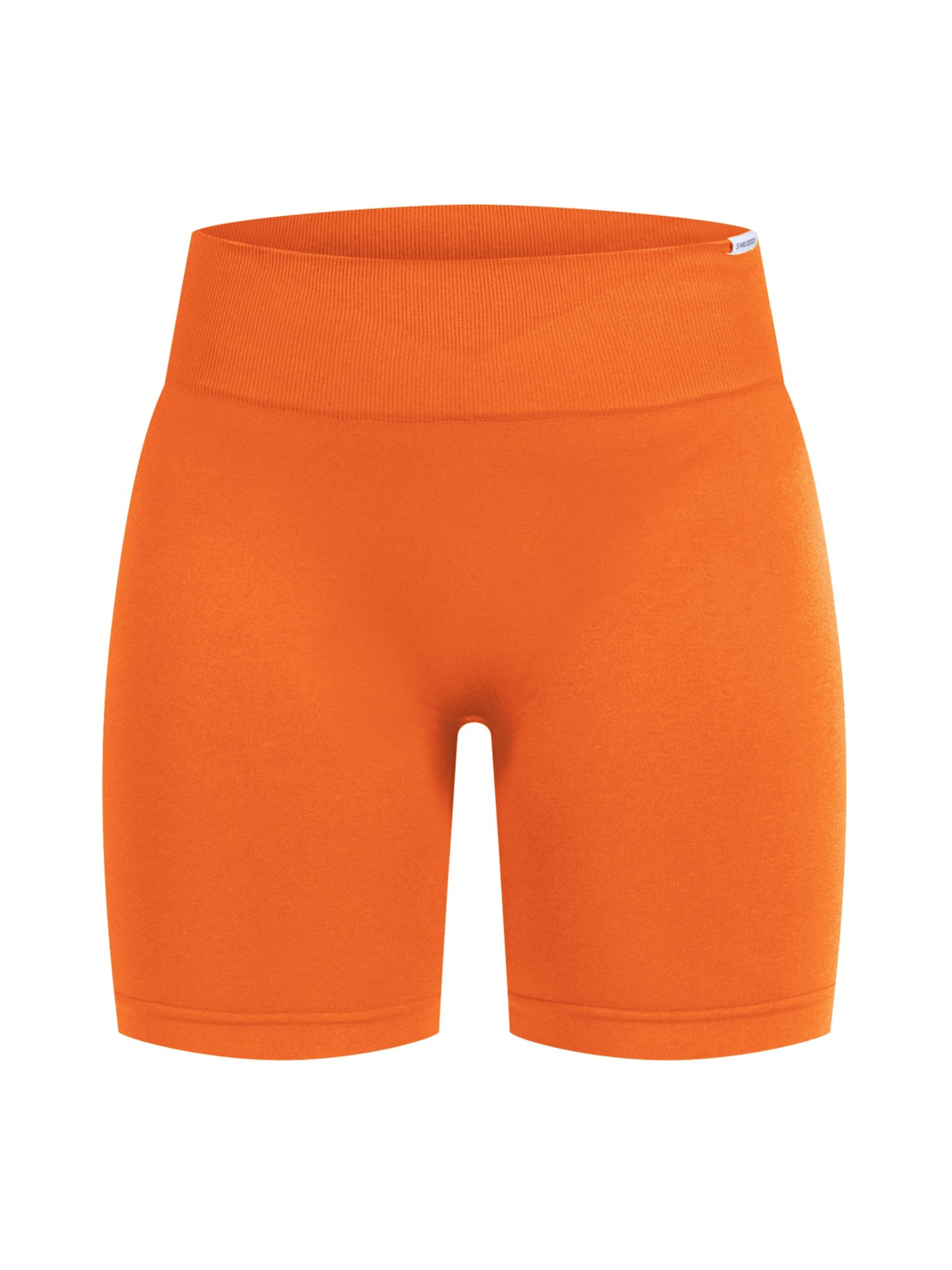 Smilodox Amaze Pro High Waist Performance Shorts in Orange: Vorderseite