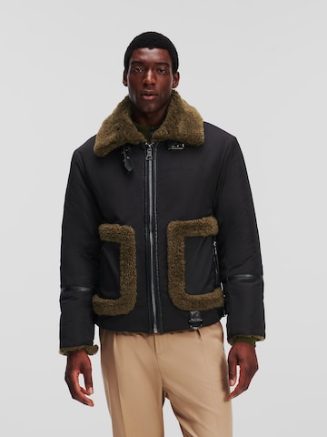 Karl Lagerfeld Winter jacket 'Aviator' in Black: front