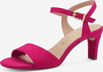 Sandales à lanières Tamaris en rose : devant
