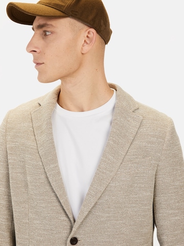 CAMEL ACTIVE Regular Fit Jersey Sakko mit 2-Knopf-Verschluss in Beige