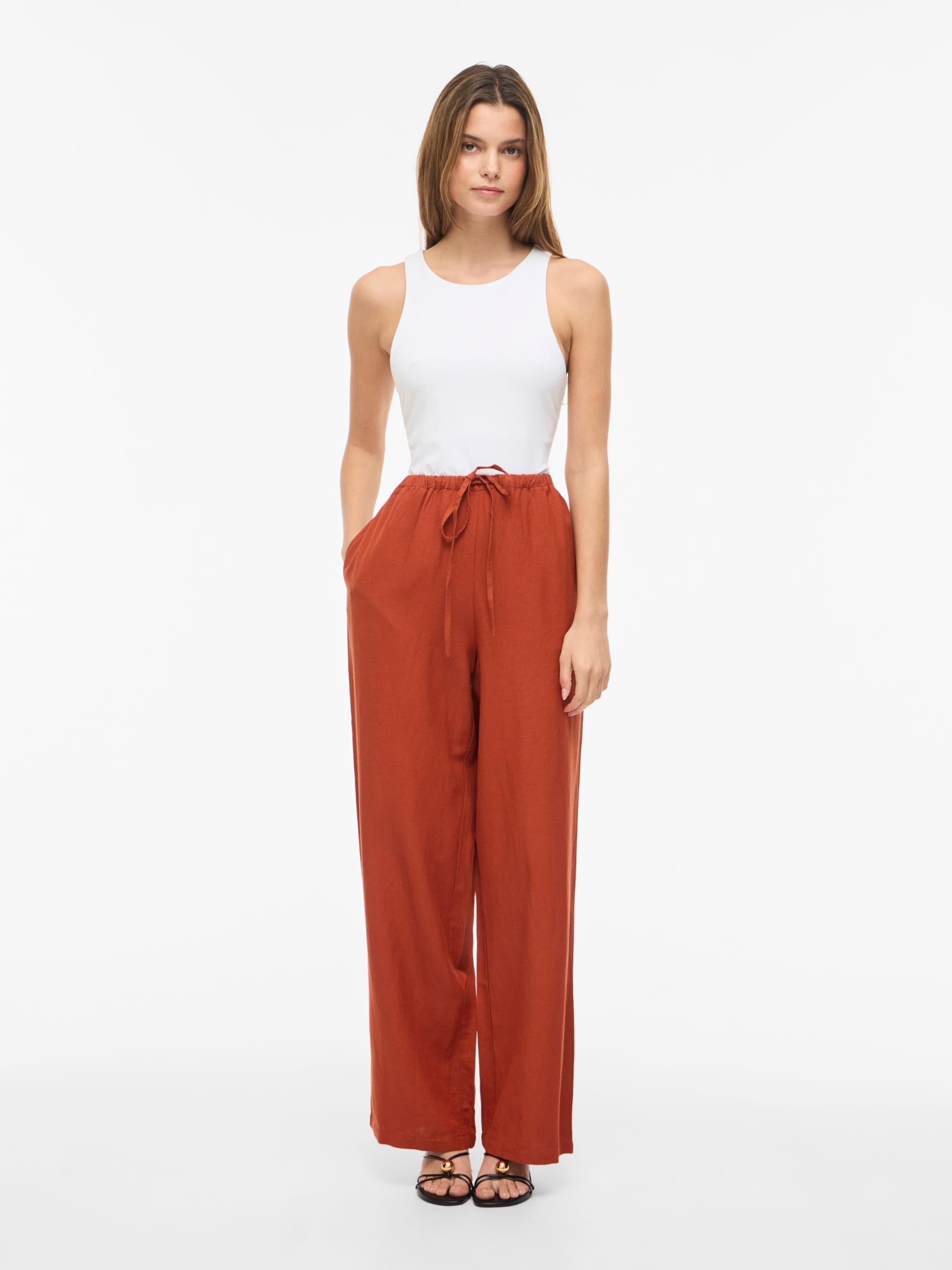 Wide Leg Pantalon VILA en orange