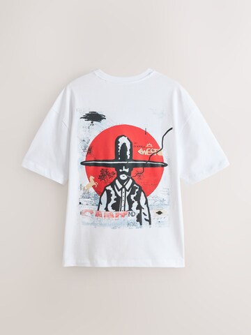 T-Shirt Next en blanc