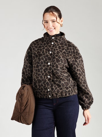 ONLY Carmakoma Between-Season Jacket in Brown: front