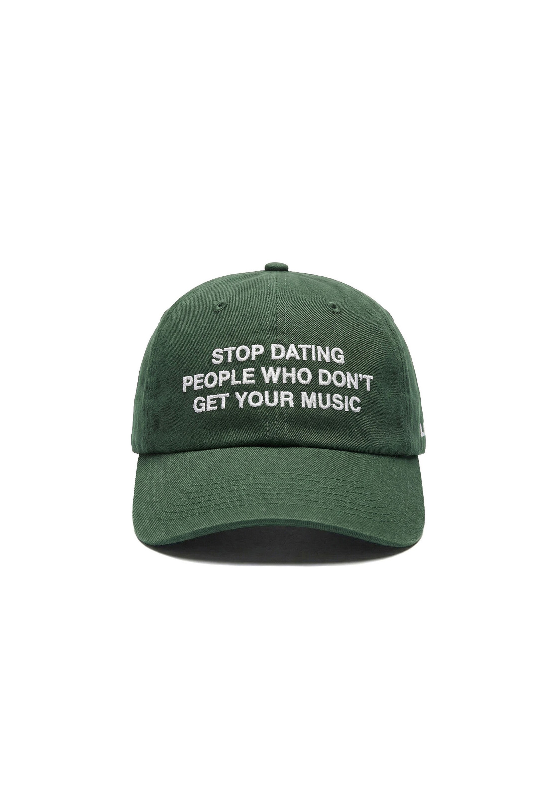 Hatline Lab Cap 'Hola Que Tal' in Green: front