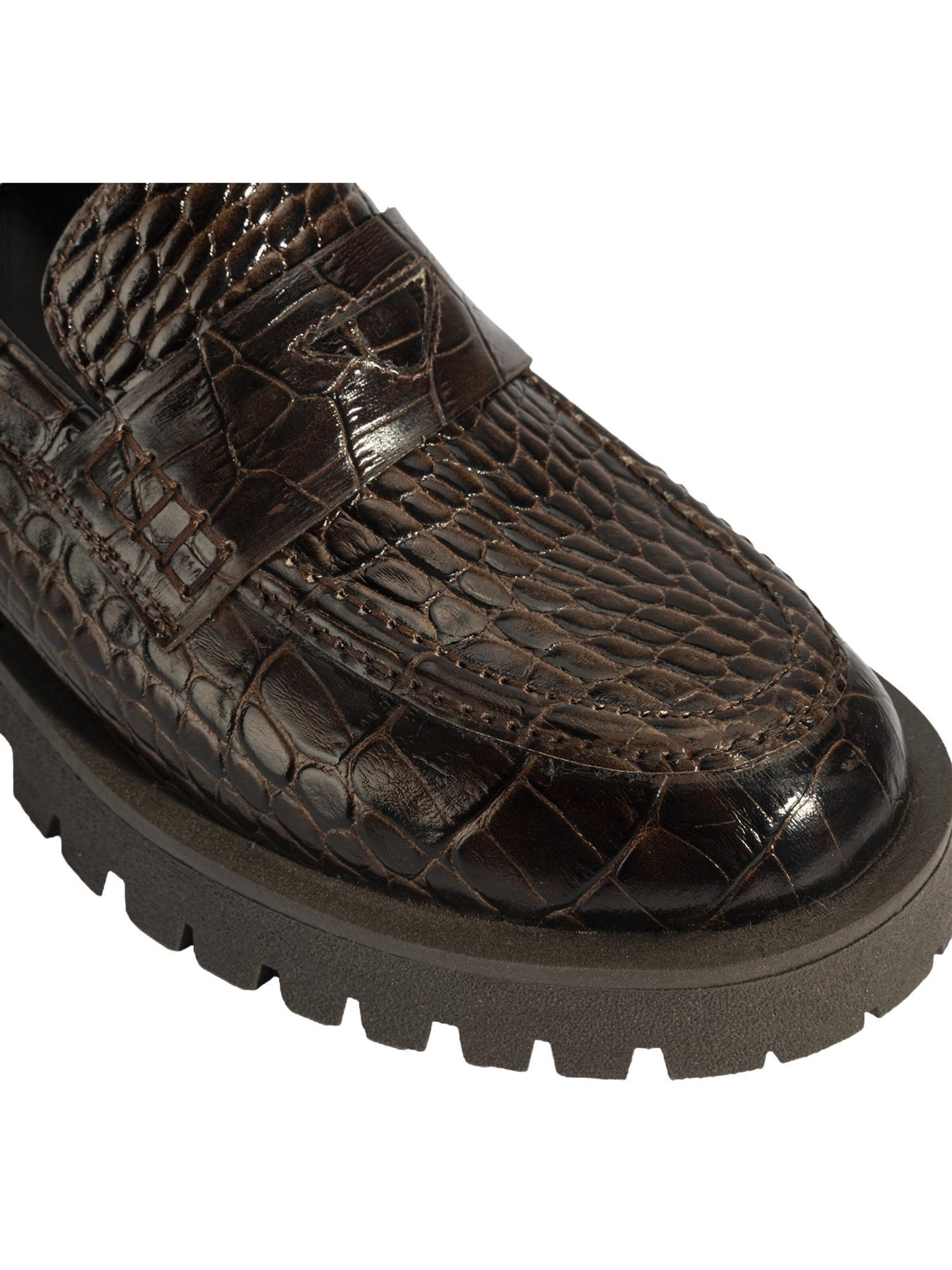 Desa Mocassins 'Slip-Ons' in Bruin
