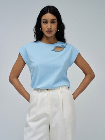 Salsa Jeans T-Shirt in Blau: Vorderseite