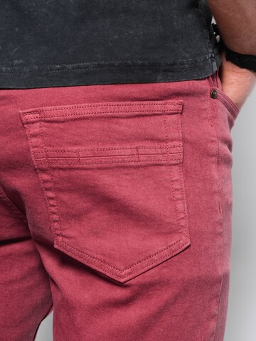 Ombre Slim fit Jeans 'P1058' in Red