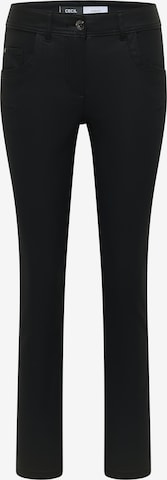 STREET ONE Slimfit Hose in Schwarz: Vorderseite