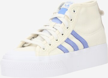 ADIDAS ORIGINALS High-Top Sneakers 'Nizza Platform Mid' in White: front