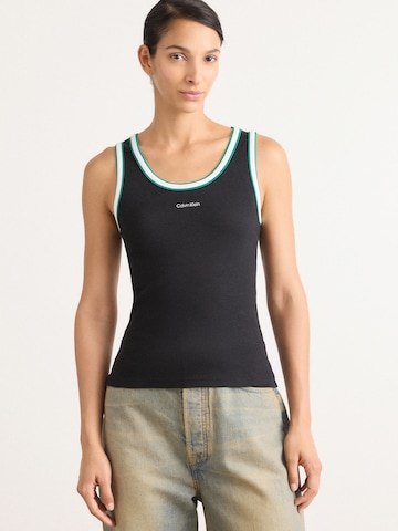 Calvin Klein Jeans Топ в черно: отпред