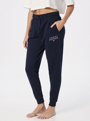 Tommy Hilfiger Underwear Tapered Trousers in Blue: front