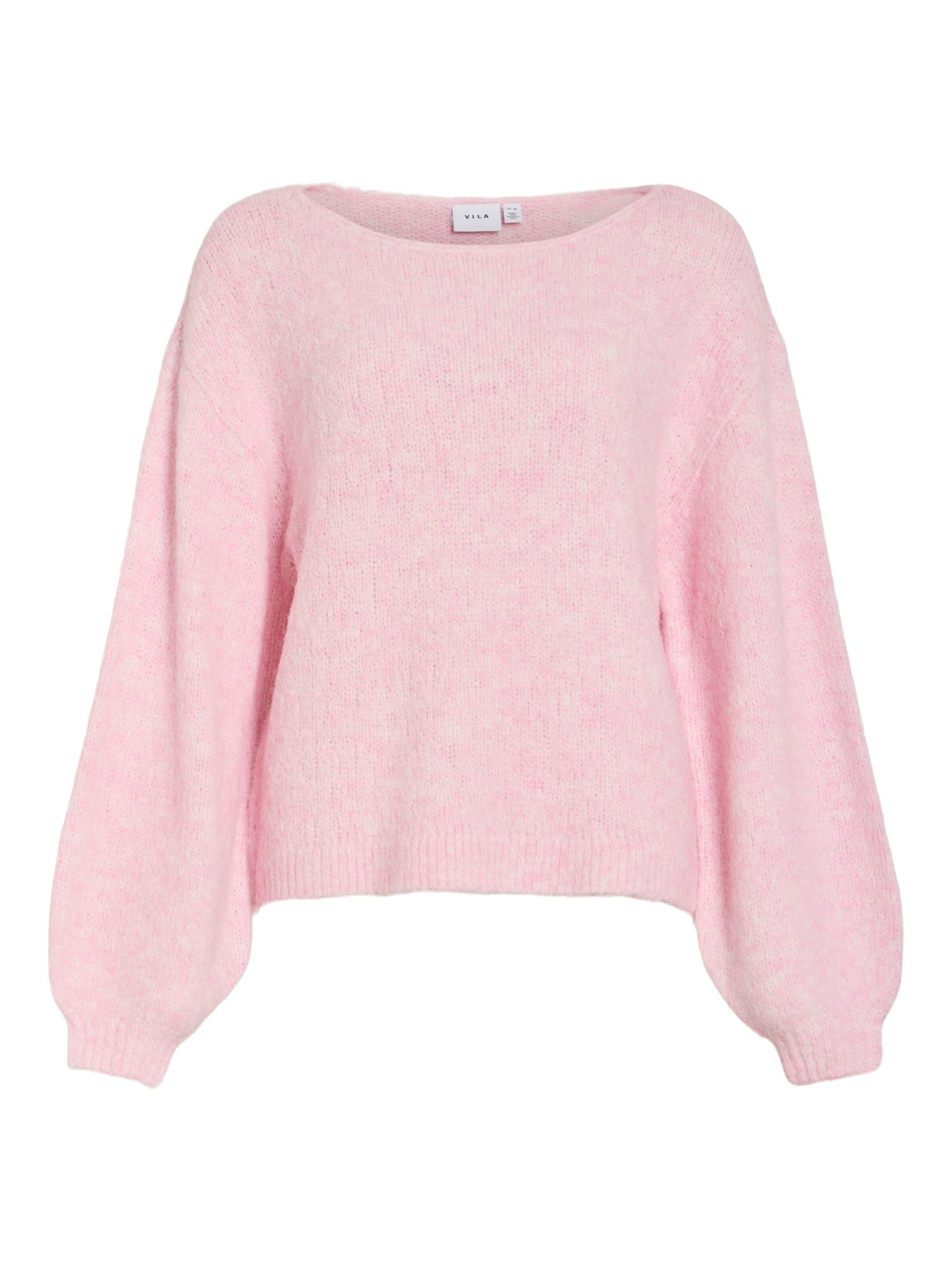 VILA Sweater 'VIMARLEY' in Pink: front