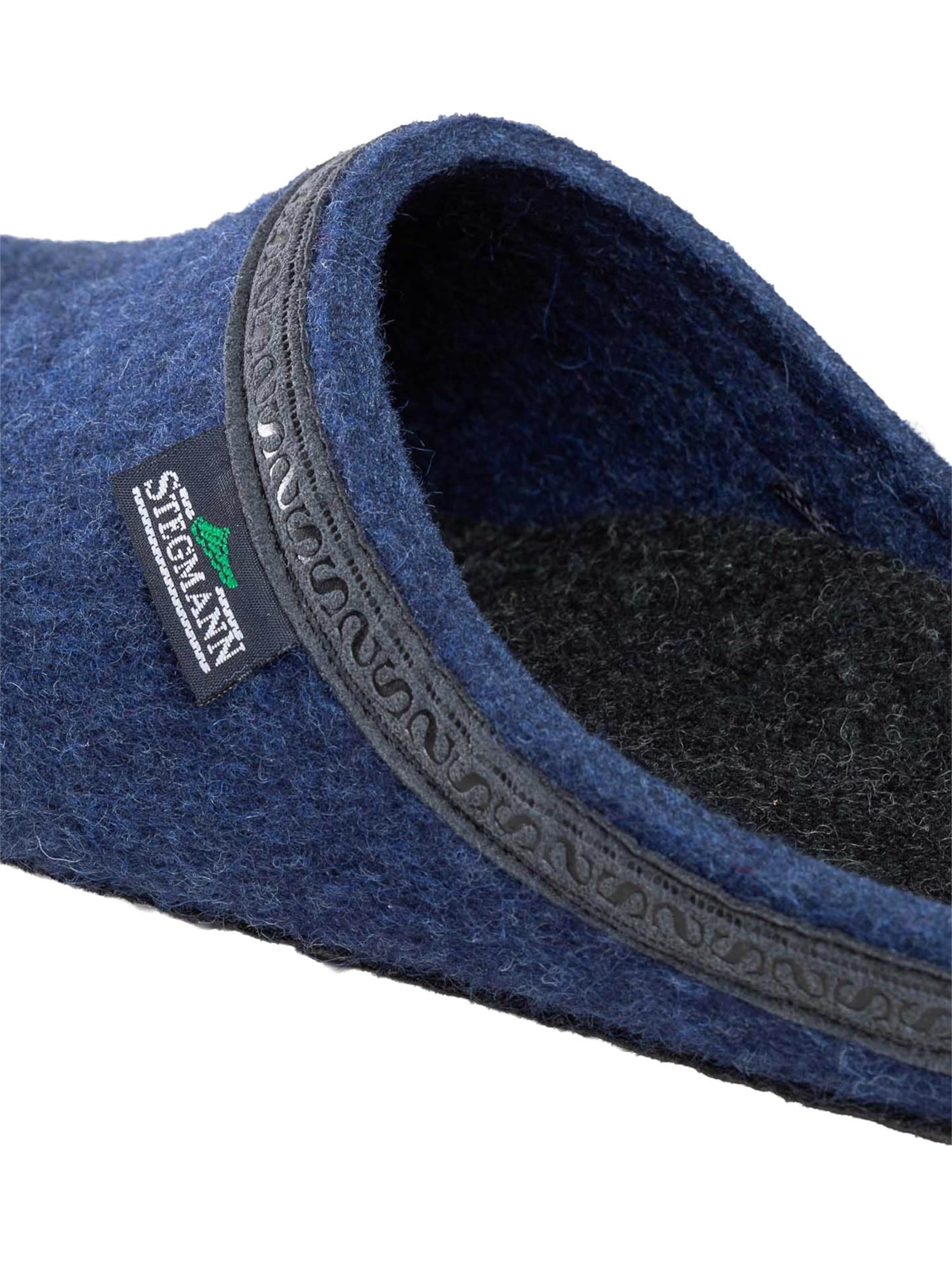 Stegmann Slippers 'Filz' in Blue