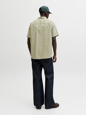 JACK & JONES Comfort fit Button Up Shirt 'nantucket' in Green