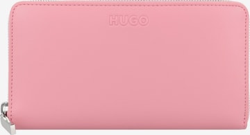 HUGO Red Wallet in Pink: front