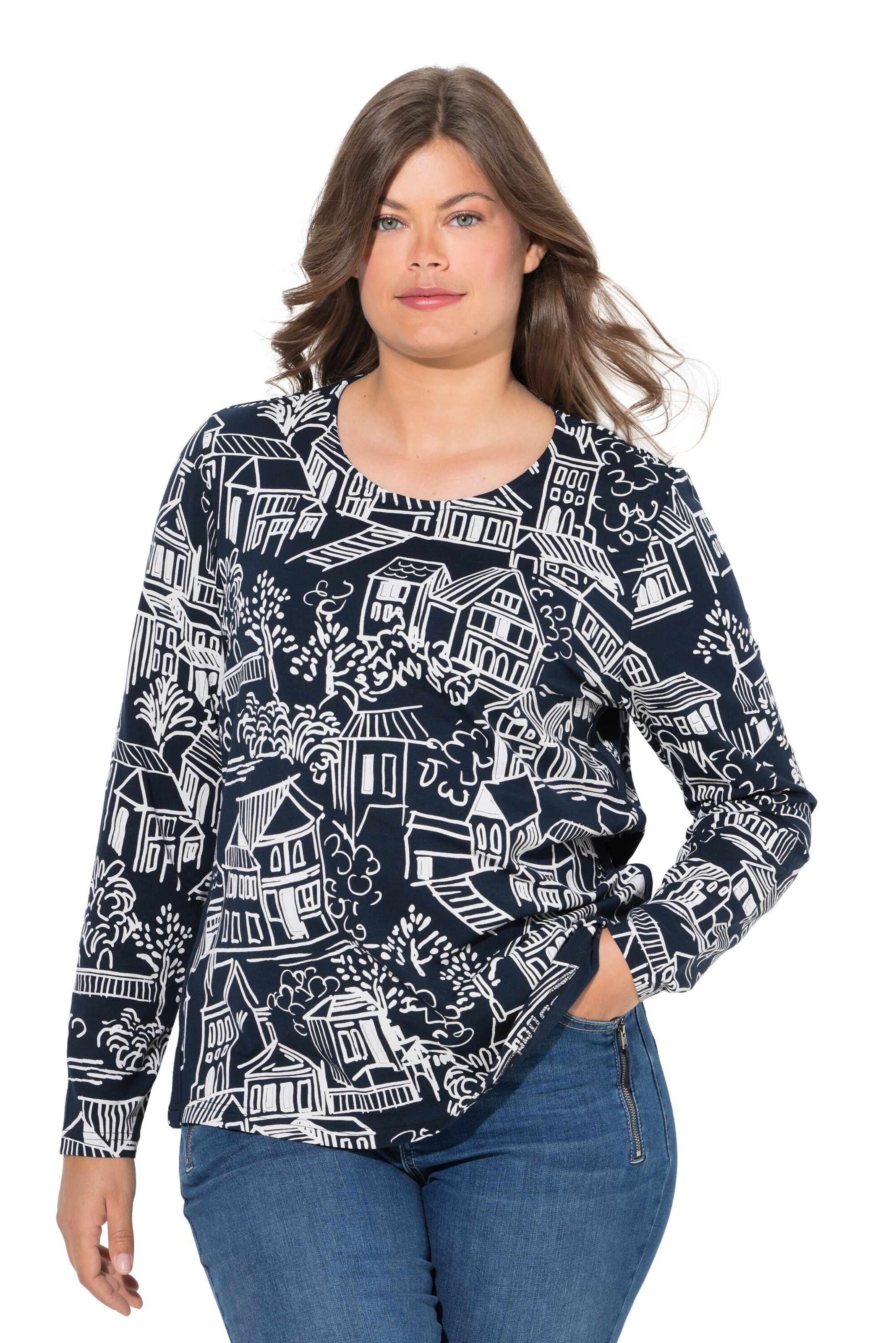 LAURASØN Shirt in Blue: front