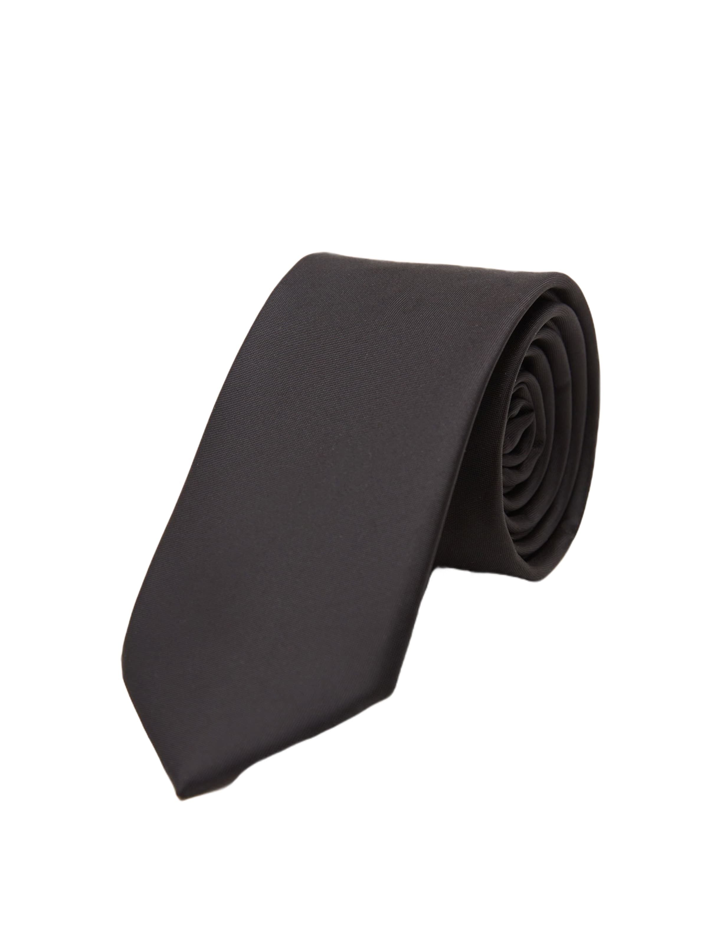 D’S Damat Krawatte in Schwarz: Vorderseite