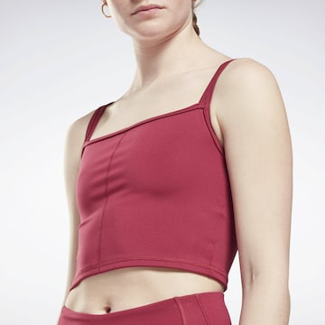 Reebok Sports top in Pink: front