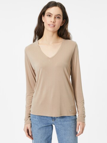 Key Largo Shirt 'TARA' in Bruin: voorkant