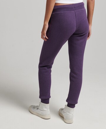 Superdry Tapered Broek in Lila