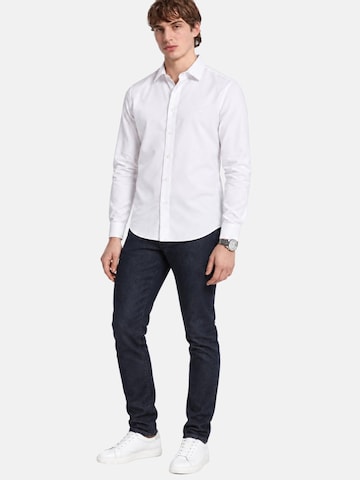 Michael Kors - Ajuste estrecho Camisa 'Camicia' en blanco