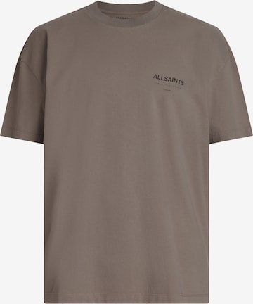 AllSaints Тениска 'Underground' в сиво: отпред