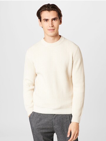 River Island Sweater in Beige: front