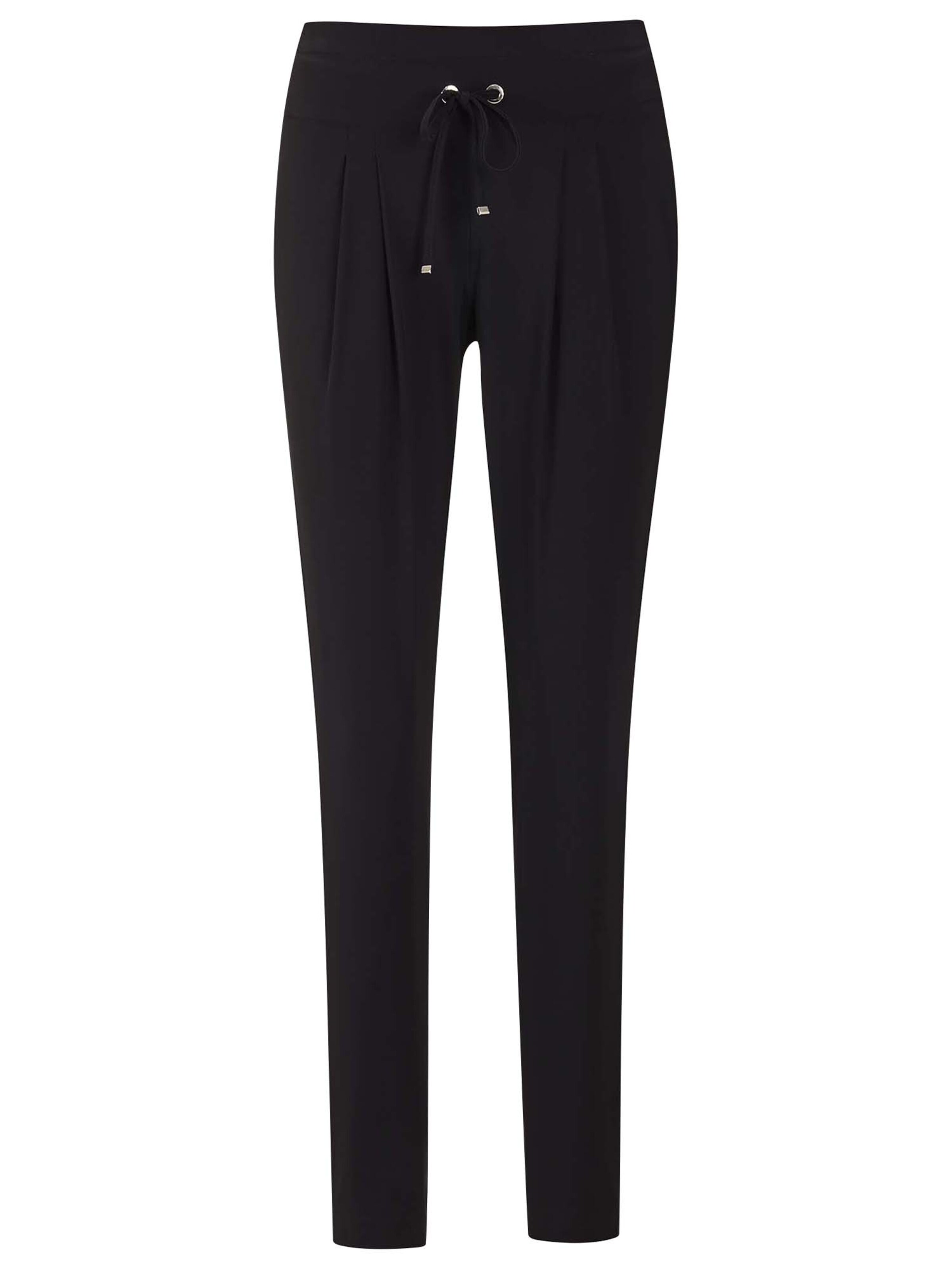 MADELEINE Pantalon à pince en bleu foncé, Vue avec produit