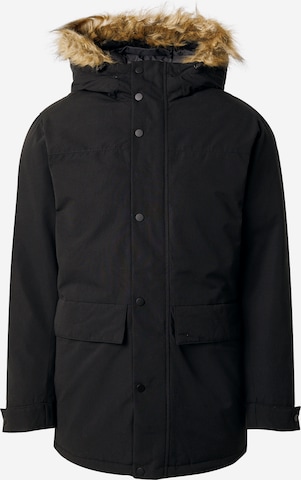 JACK & JONES Winterparka 'Champ' in Zwart: voorkant