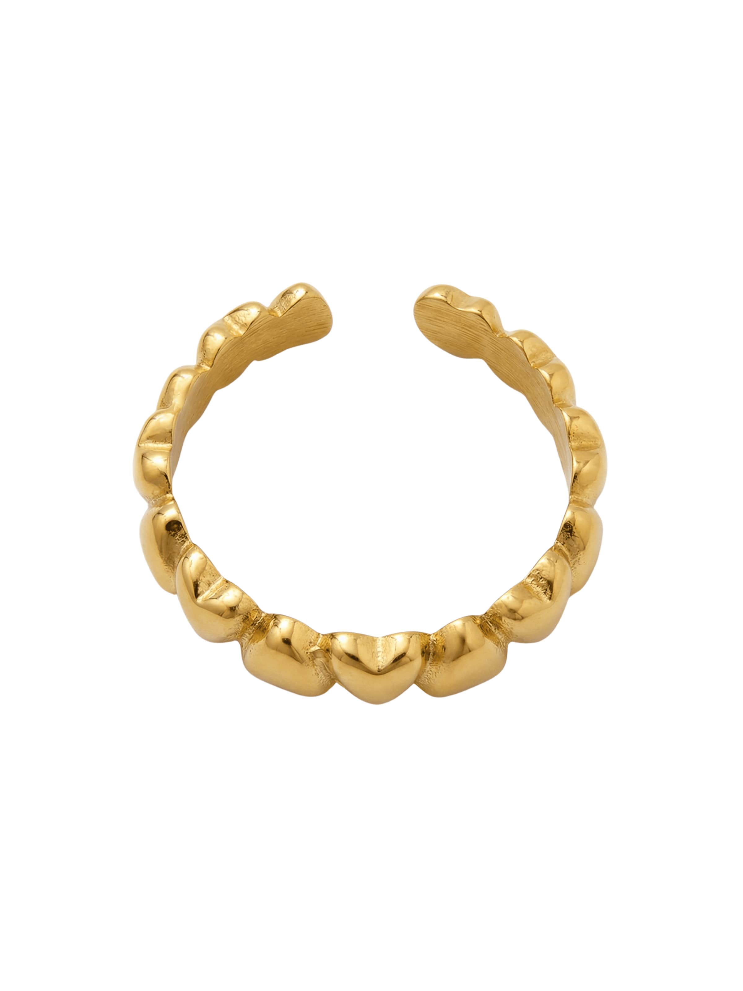 lePelou Ring 'AMORA'‌‌‌‌‌‌‌ in Gold: Vorderseite