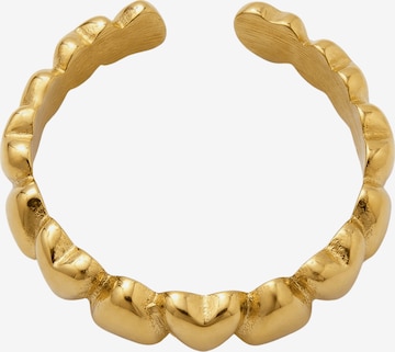 lePelou Ring 'AMORA' in Gold: Vorderseite
