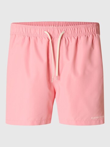 SELECTED HOMME Zwemshorts 'SLHDane' in Roze: voorkant