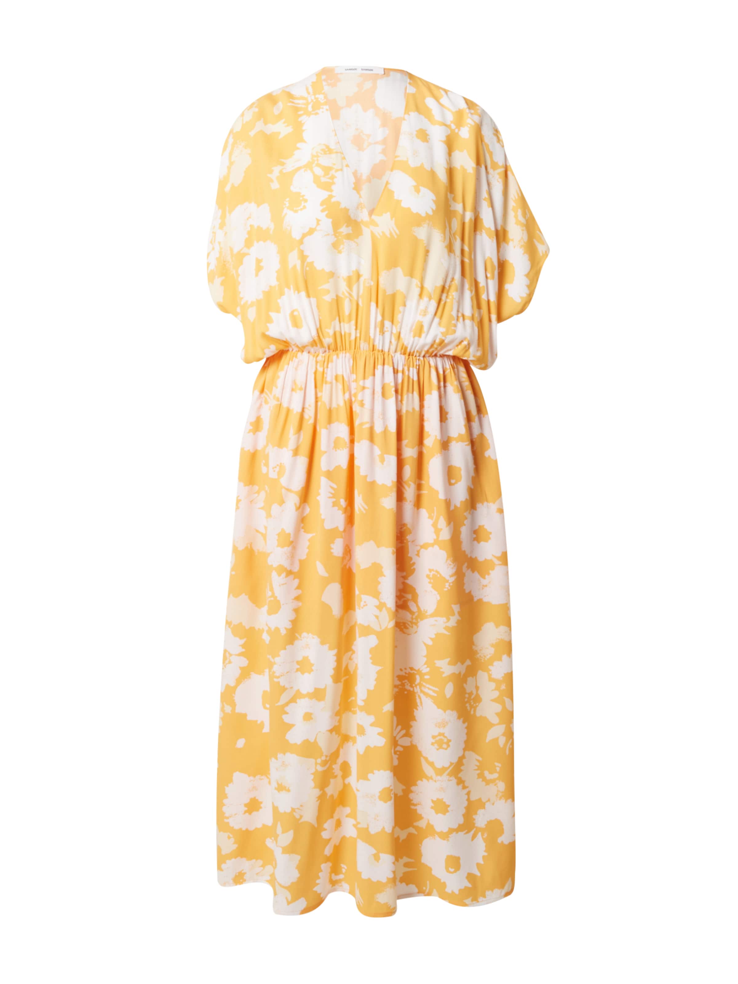 Samsøe Samsøe Robe 'ANDINA' en jaune / blanc, Vue avec produit