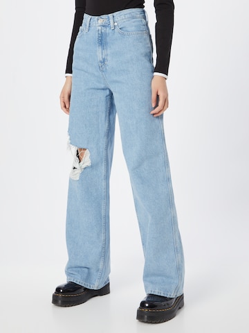 Tommy Jeans - Calças de ganga 'Claire' em azul: frente