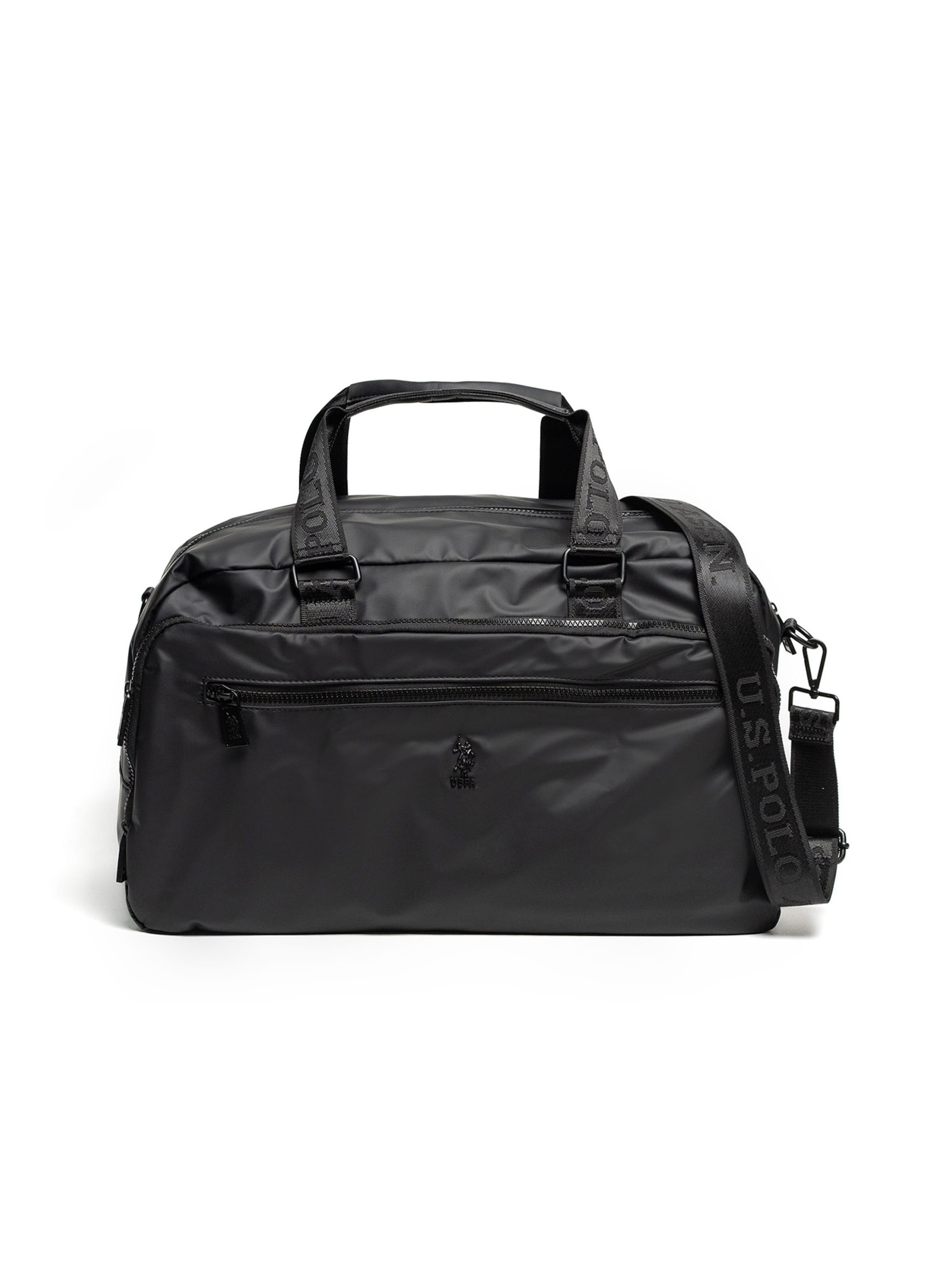 Borsa da viaggio di U.S. POLO ASSN. in nero: frontale