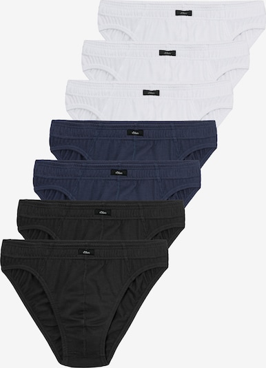 Vyriškos kelnaitės iš s.Oliver, spalva – nakties mėlyna / ugnies raudona / juoda / balta, Prekių apžvalga