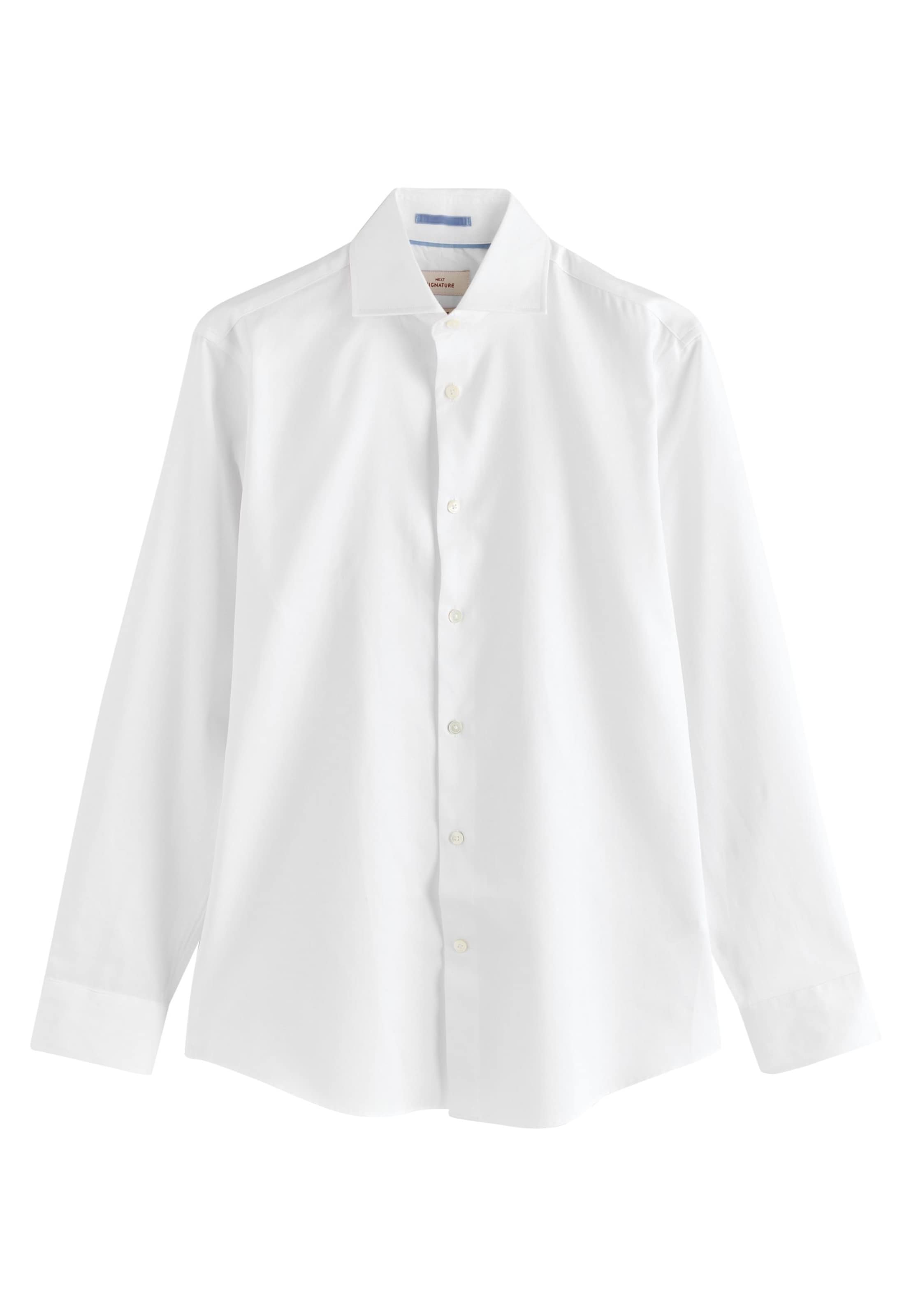 Next Regular fit Πουκάμισο για το γραφείο σε λευκό: μπροστά