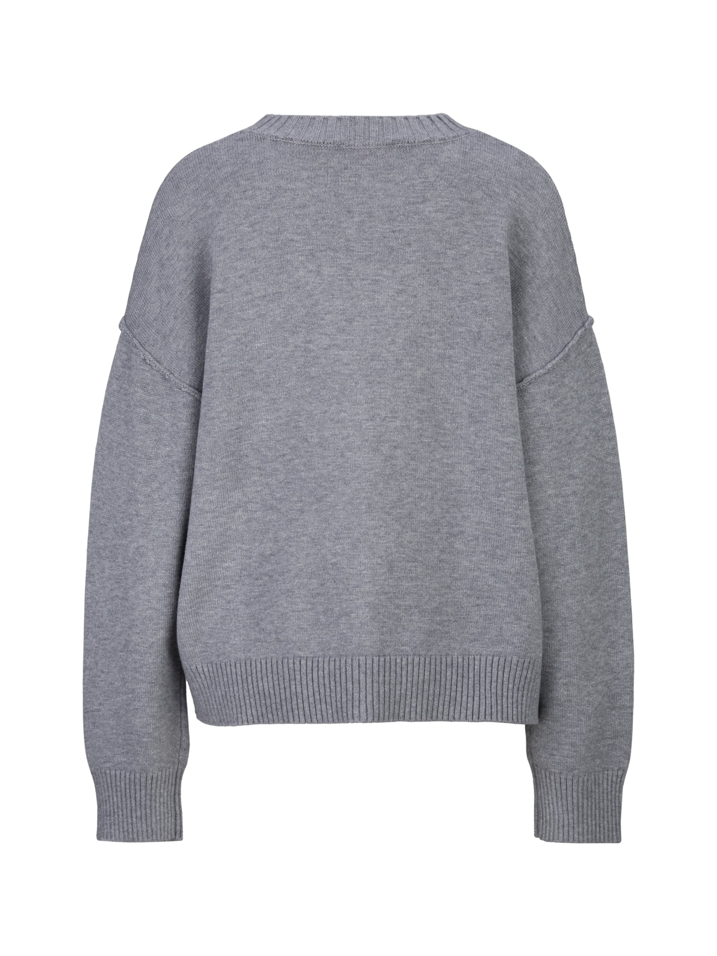 19V69 ITALIA Pullover in Grau: Rückseite