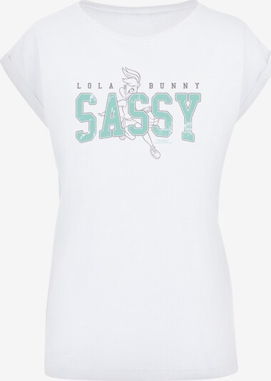 F4NT4STIC Shirt 'Looney Tunes Lola Bunny Sassy' in de kleur Donkergrijs / Mintgroen / Wit, Productweergave