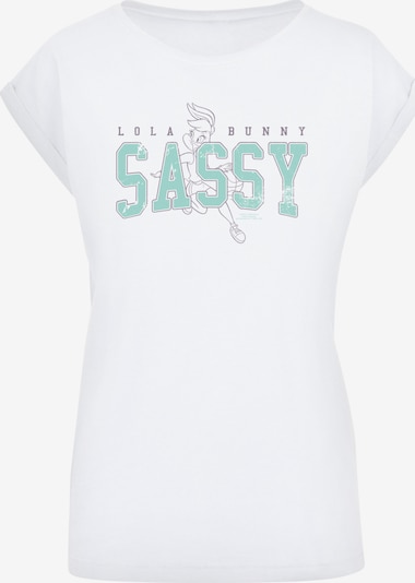 F4NT4STIC T-shirt 'Looney Tunes Lola Bunny Sassy' en gris foncé / menthe / blanc, Vue avec produit