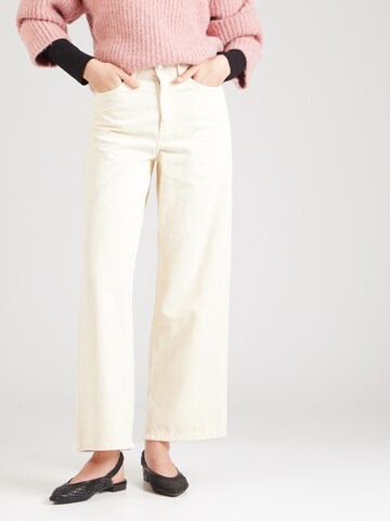 ONLY Wide Leg Jeans i beige: forside