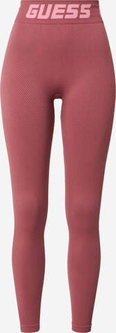 GUESS Workout Pants in Red: front
