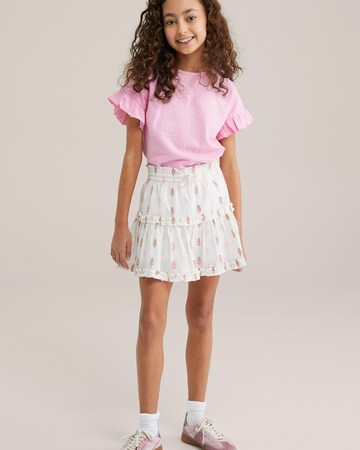WE Fashion - Falda en blanco