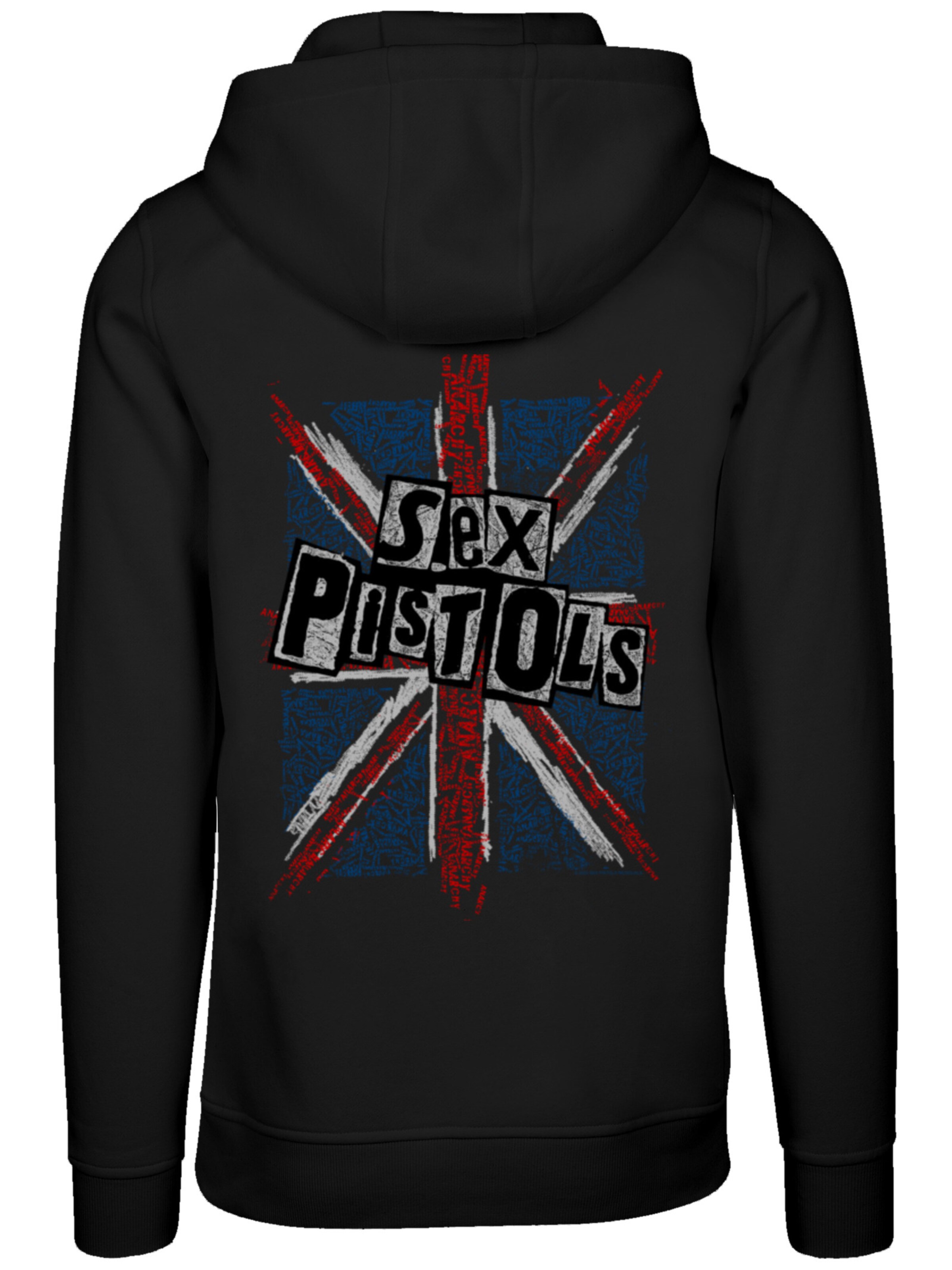 F4NT4STIC Sweatshirt 'Sex Pistols Anarchy Flag' in Black