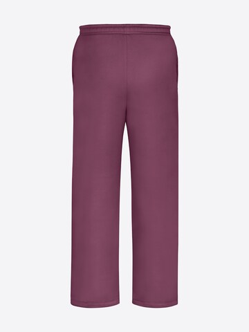 TATES Wide Leg Sporthose in Lila