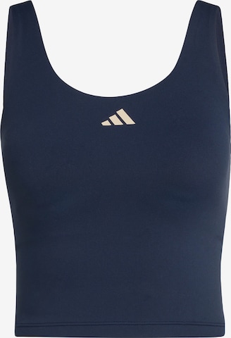 ADIDAS PERFORMANCE Sportovní top 'Studio All Me' – modrá: přední strana